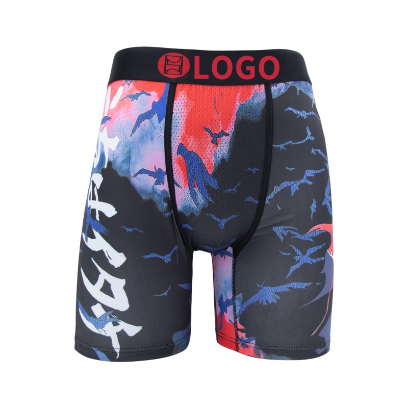 Picture of [Border-Border Hot Item] Psd Same Style Men's Personalized Printed Fitness Sports Extended Fashion New Boxer Briefs