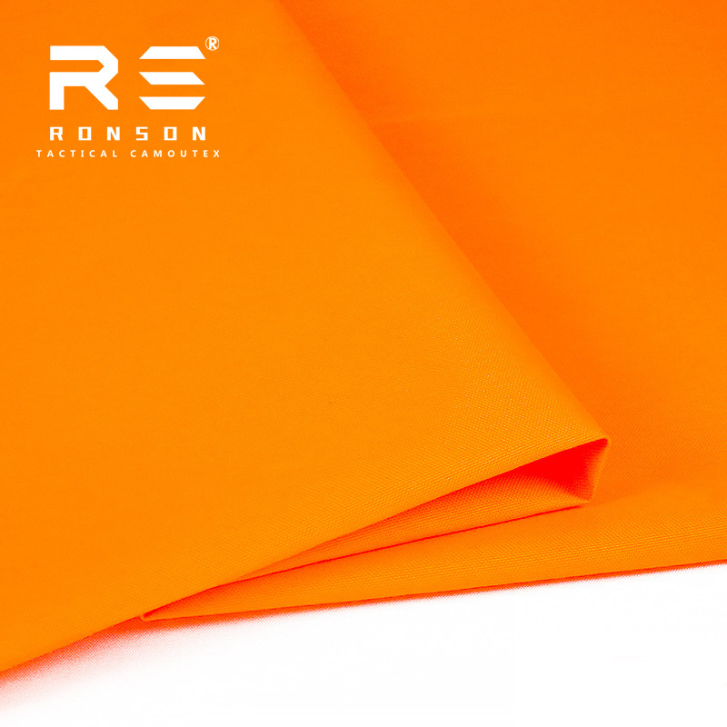 Picture of Rongsheng in stock Fluorescent Orange Orange 1000D Polyester Vacated Silk Fabric Wear-resistant High Strength Waterproof PU Oxford Fabric