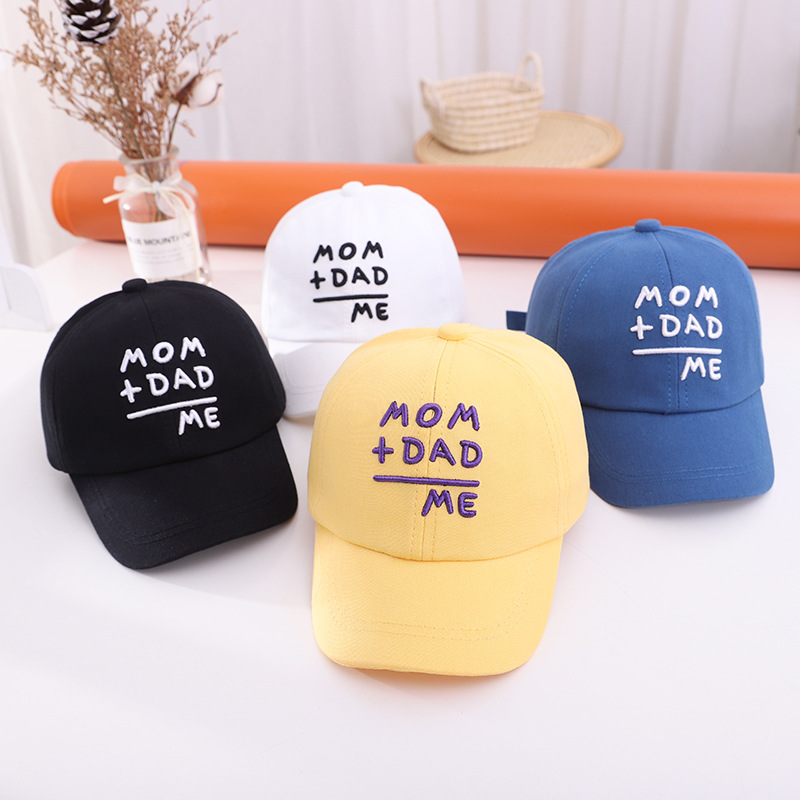 MOM. Embroidered Letter Baby Baseball Cap Spring New Baby Cap Outdoor Travel Sun Hat 6-18 Months