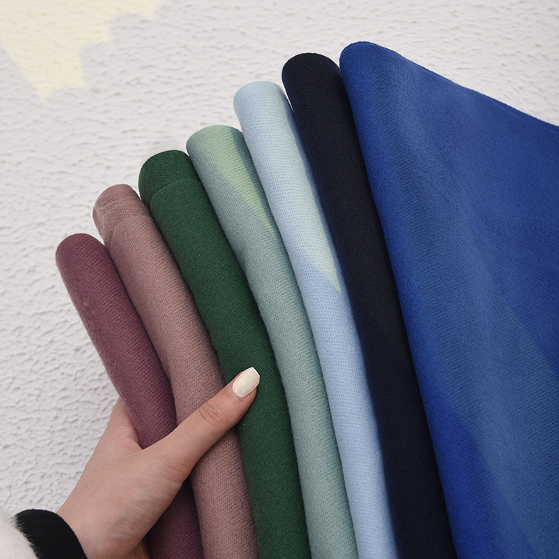 Picture of 2025 Red Scarf Women's Winter Cashmere Solid Color Scarf Shawl High-grade Warm Korean Style Tassel Scarf Men's All-match Scarf