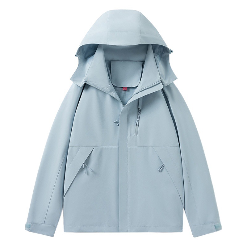 2024 Spring and Autumn New Online single-layer jacket thin outdoor leisure couple mountaineering clothing travel group purchase men