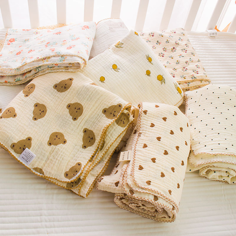 Picture of Gauze Blanket Holding Quilt Cotton Bath Towel Newborn Supplies Class A Baby Bag Single Bag for Newborn Infants
