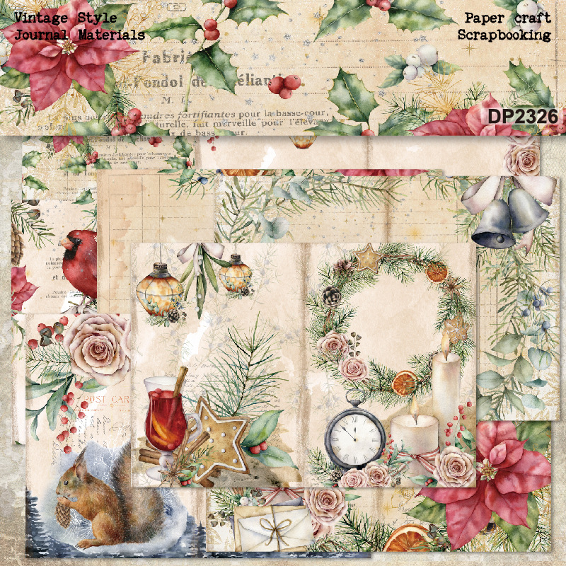 A5 single-sided pattern paper DIY album scrapbook Journal material paper card making background paper DP2326