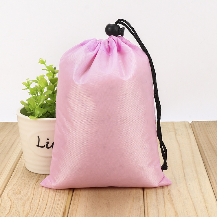 Picture of Simple Drawstring Bag Polyester Drawstring Pocket Lightweight Portable Storage Dust Bag Organizer Bag Outdoor Sports Handbag