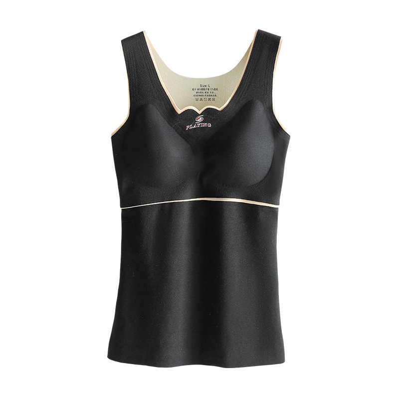 Picture of Oxygen-friendly 2.0 Velvet Lined Thickened Thermal Vest Women's All-match Base Shirt Slim-fit Seamless Thermal Underwear for Women