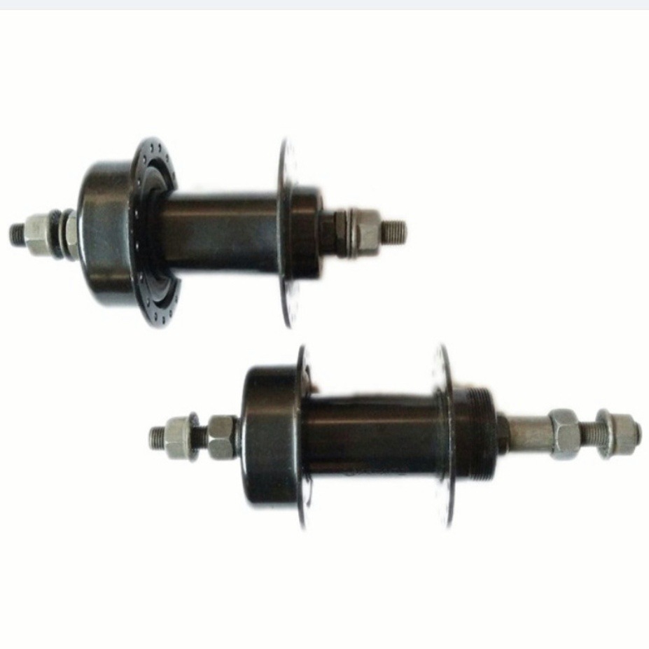 Solid 21-speed mountain bike rotary disc brake hub 36/32 hole mountain bike front and rear hub axle skin
