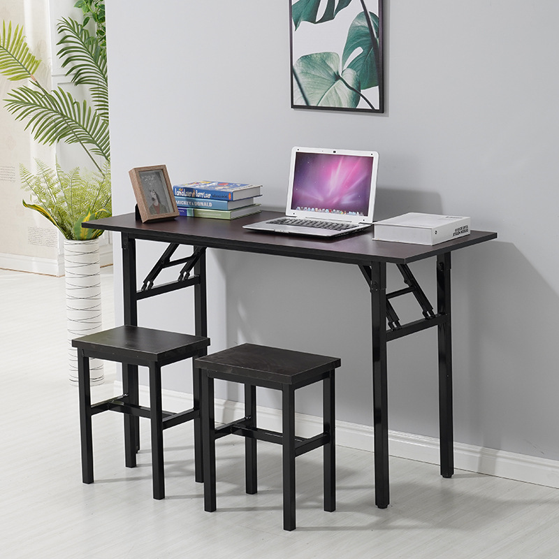 Picture of Factory straight hair simple folding table Office conference table long learning desk computer training table modern minimalist