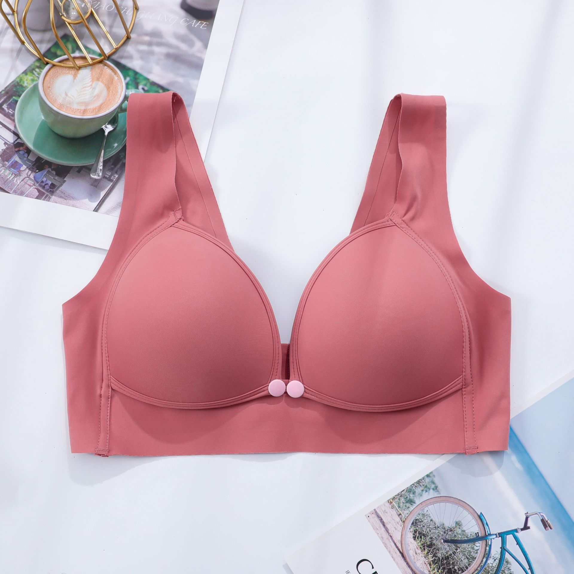 Picture of Breastfeeding Underwear Foreign Trade Special for Vietnam Southeast Asia Comfortable Gather Anti-sagging Pregnancy Bra Summer Thin Pregnancy