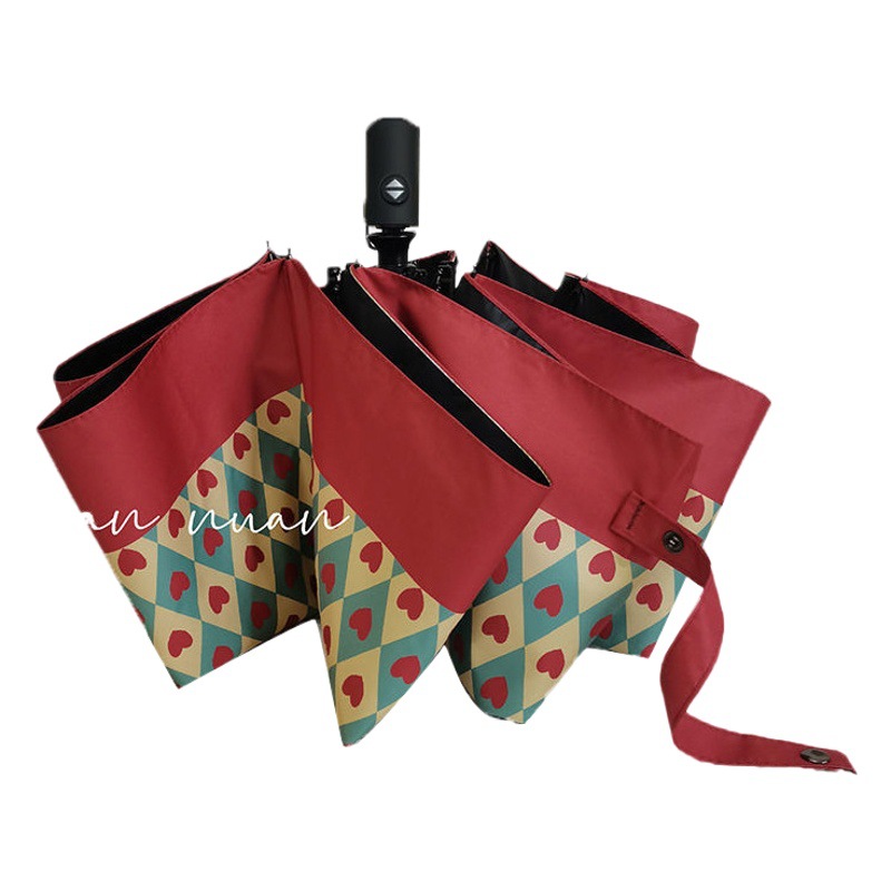 High-value Full-automatic Umbrella Sunny and Rain Dual-use Women's High-end Retro Sunshade Sun Umbrella