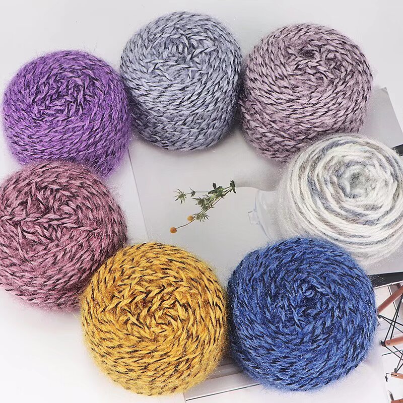 Squirrel Velvet Stranded Yarn Wool Large Weight 3 Two-Hand Wool Scarf Hat Stick Thick Squirrel Yarn Wool