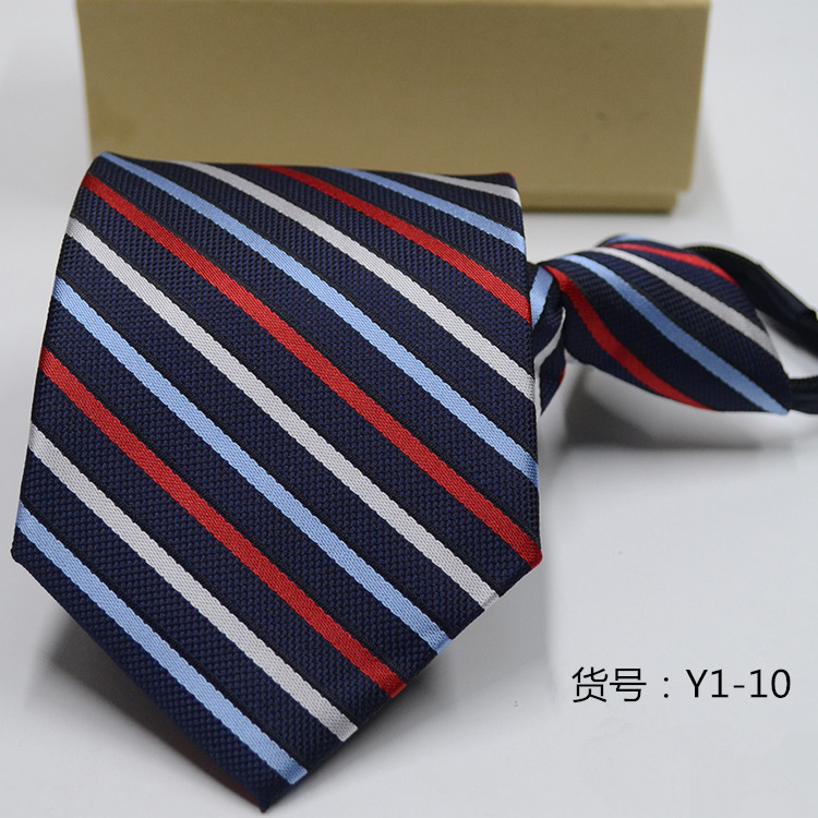 Picture of Men's Easy-To-Pull Casual Zipper Tie New Korean Style Professional Formal Wear Convenient Lazy Tie Ready for Sale