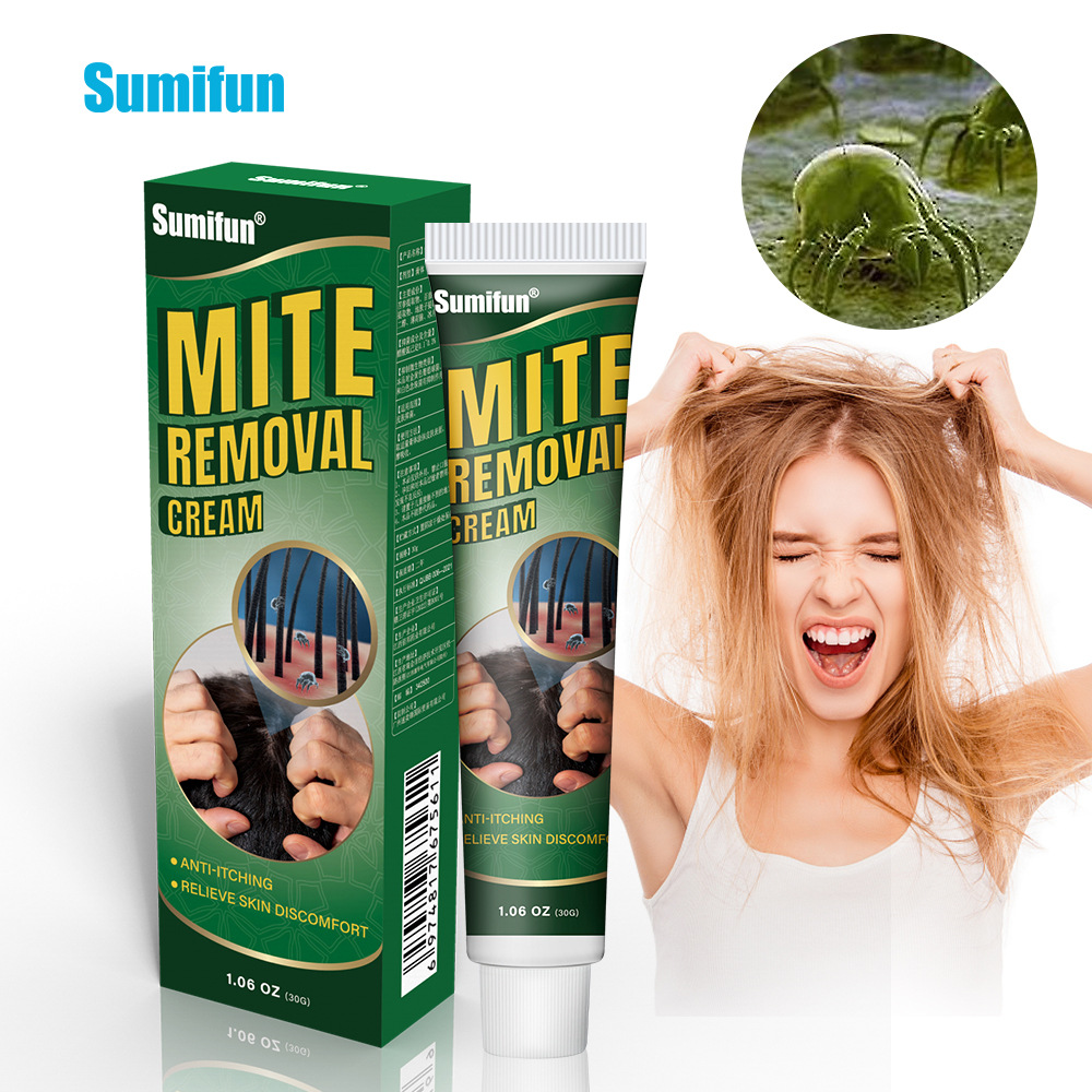 sumifun Amazon Cross-border Ointment Head Mite Removal Ointment Scalp Itching Relief Massage Ointment K10138