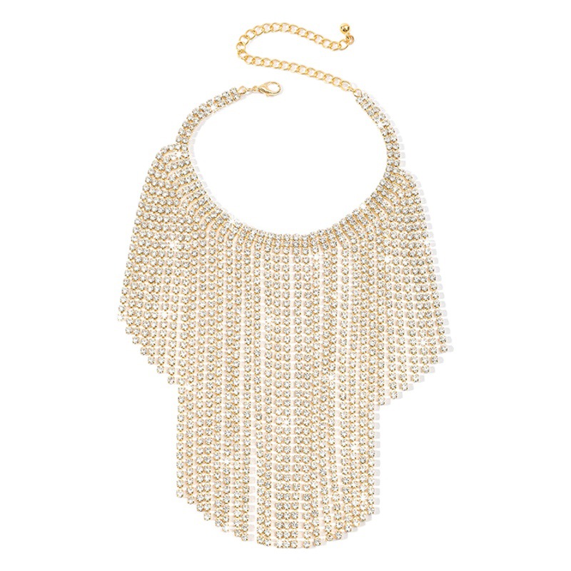 Picture of Cross-border Hot Rhinestone Tassel Foot Chain European and American Light Luxury Full Diamond Sexy Exaggerated High Heels Accessories Shoe Chain Foot Accessories