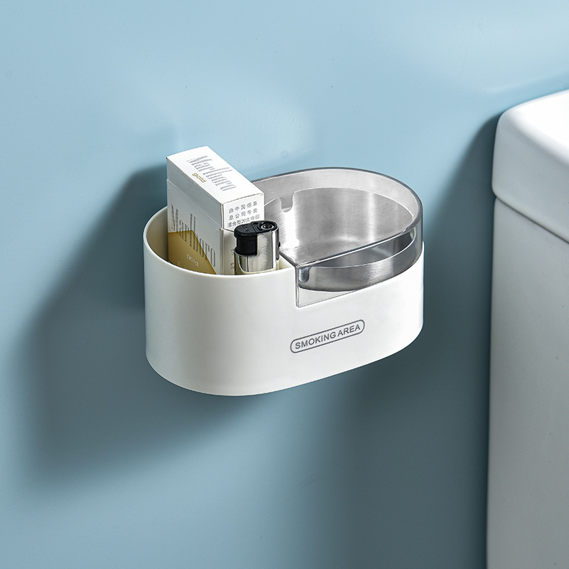 Picture of Pin Tu Ashtray Household Toilet Bathroom Collection Creative Trend Stainless Steel Hole-free Wall Ashtray