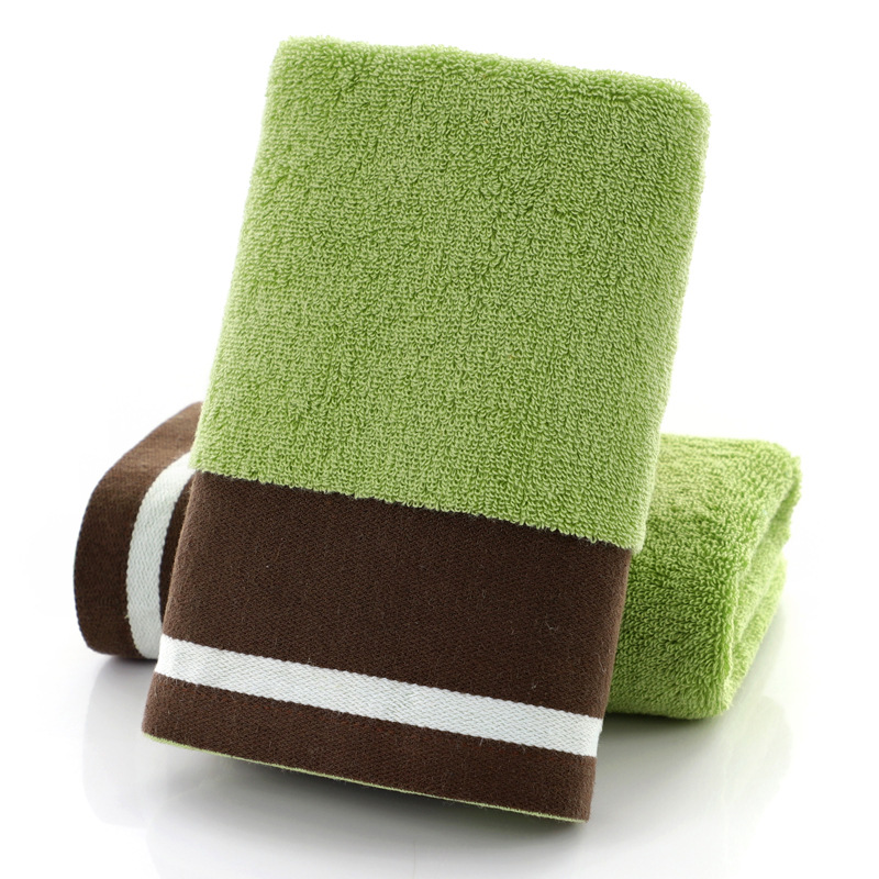 Picture of Towel factory wholesale household thickened cotton face towel checkered cotton towel gift embroidered logo
