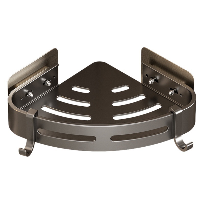 Punch-free bathroom triangle storage rack wall-mounted suction cup toilet toilet washstand wall storage