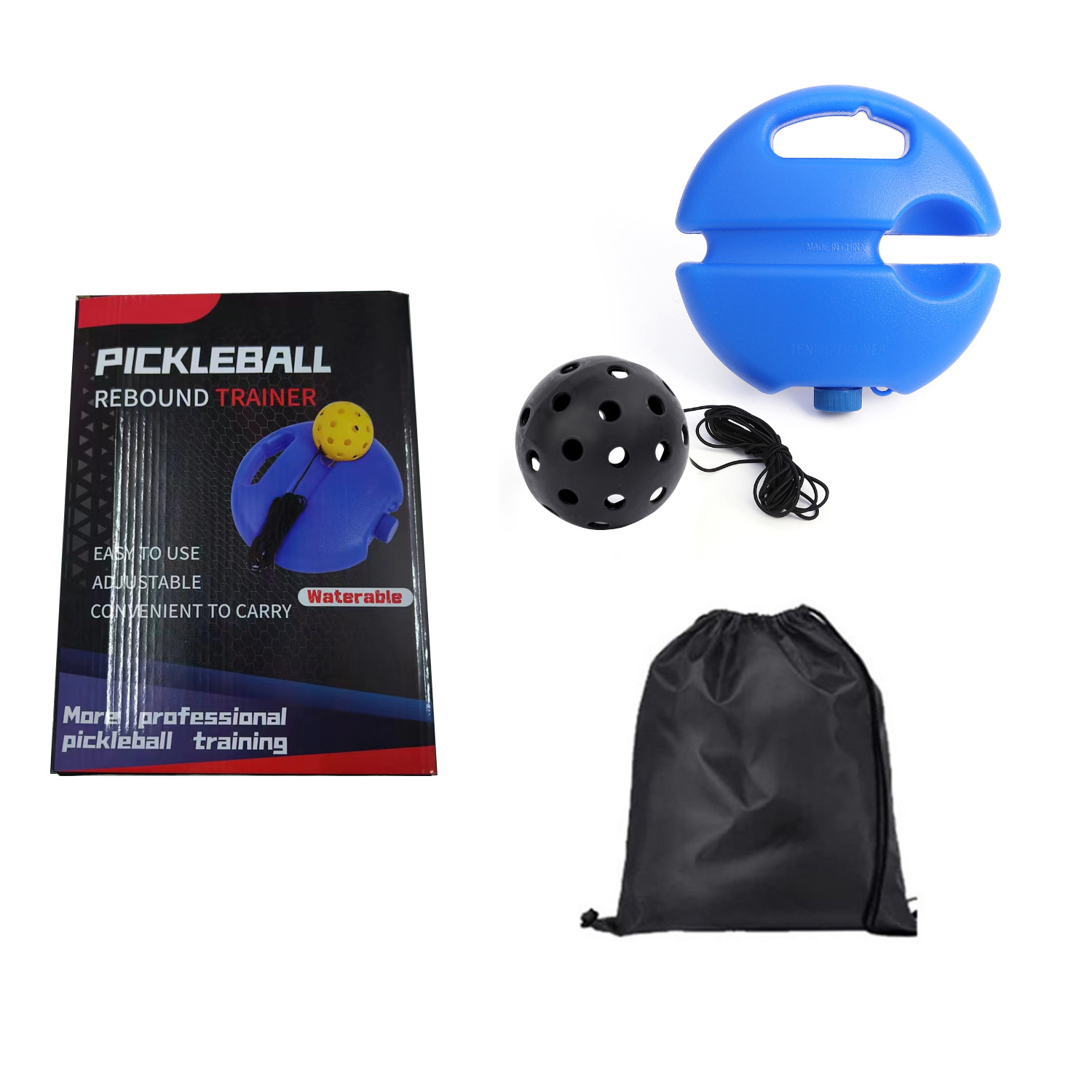 Picture of Pickleball Training Ball 74mm Practice Ball Pe Outdoor Plastic Injection Molded Ball with Led Light