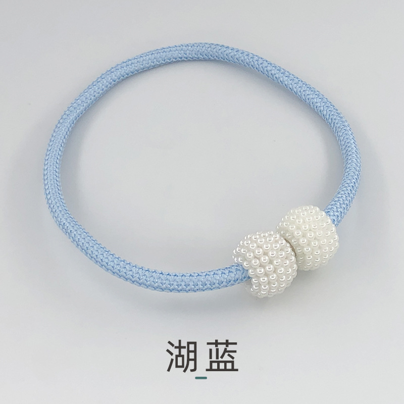 Picture of Cross-border Wholesale Simple High-strength Magnetic Pearl Magnetic Buckle Fabric Storage Lace-up Curtain Magnetic Buckle Curtain Strap