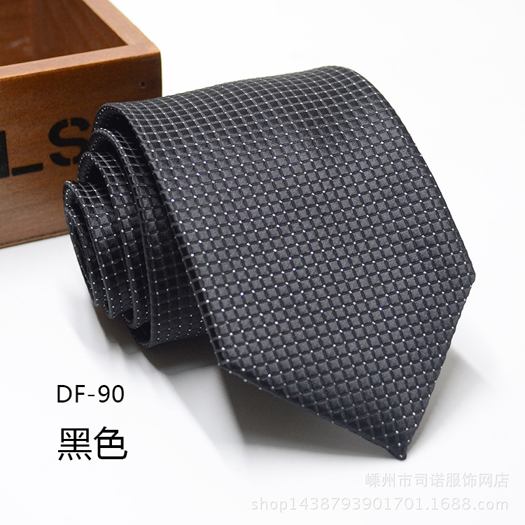 Picture of Tie business formal men's tie polyester yarn Arrow 8cm business tie