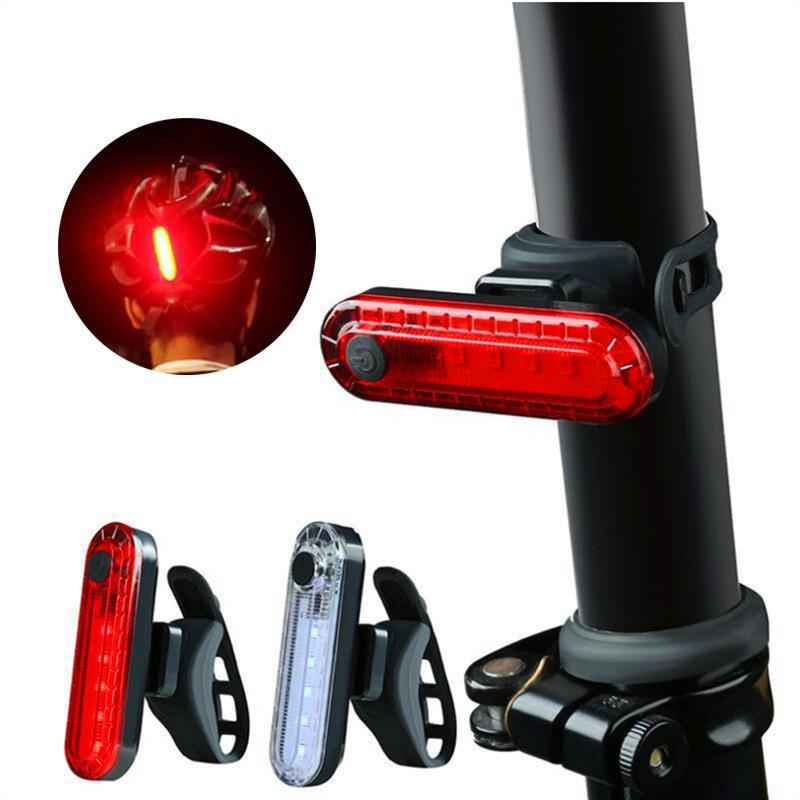 Bicycle 056 tail light outdoor night riding USB charging COB highlight LED safety warning light riding accessories