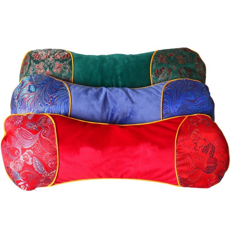 Electric Heating Bone Pillow for Home Use, Suede Mugwort Neck Pillow with Temperature Control, Cervical Spine Pillow, Winter Pillow, Heated Mugwort Pillow
