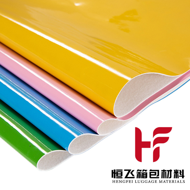 Spot 0.7 Thick Glossy Pu Patent Leather Mirror Leather Luggage Soft Bag Clothing Glossy Patent Leather Artificial Leather Fabric