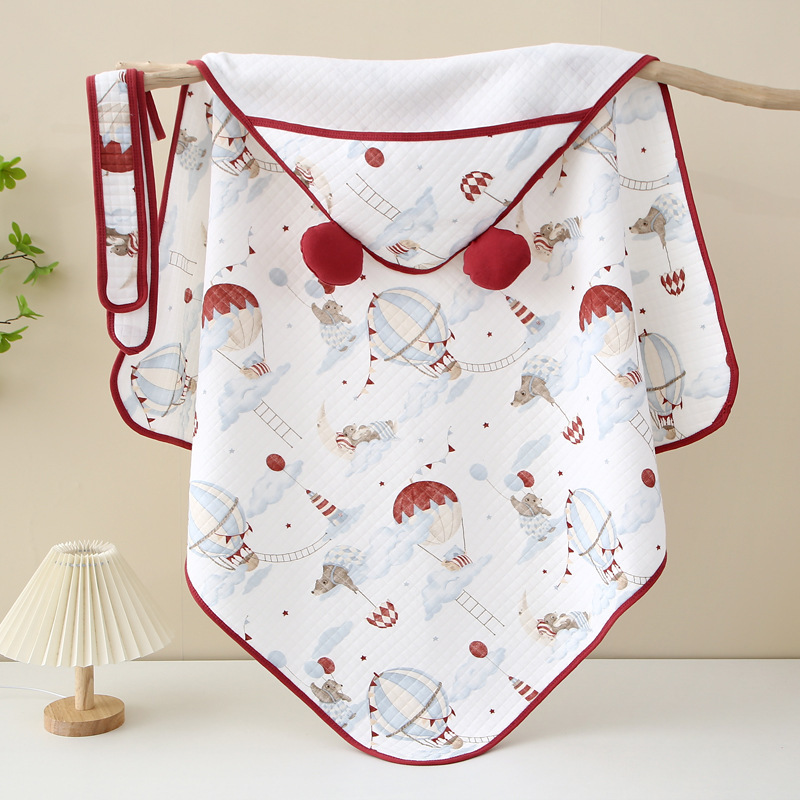 Newborn baby quilt newborn bag cotton spring and autumn delivery room cotton summer thin baby sleeping bag towel wrap quilt
