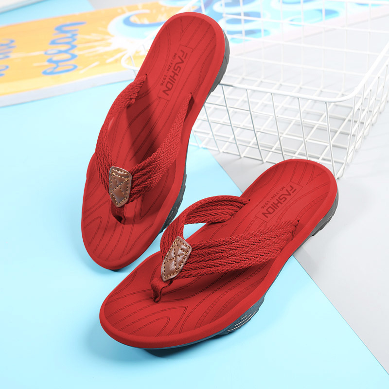 Picture of 2025 Cross-border New Style Neutral Soft Sole Flip Flops Fashion Outer Wear Men's Flip Flops Casual Beach Shoes Women