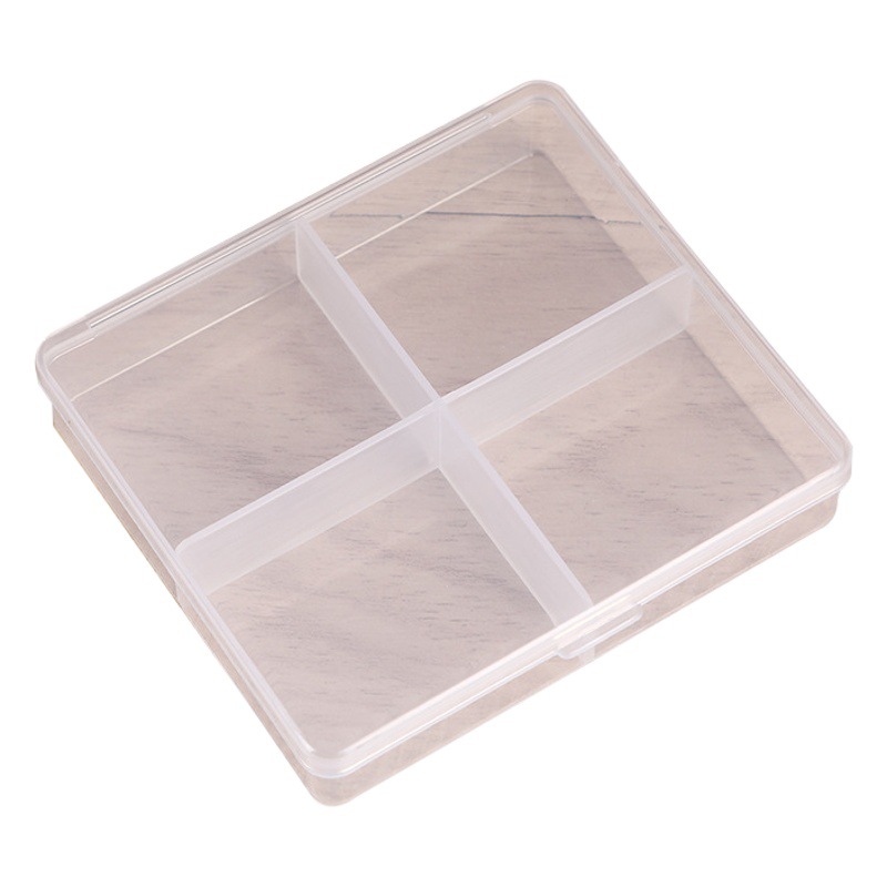Transparent Lid Fishing Gear Storage Box Parts Material Sorting Box Stationery Electronic Components Finishing Packaging Box