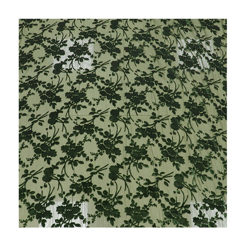 Picture of Factory wholesale woven brocade viscous brocade polyester semi-bright silk rotten flower burnt velvet fabric nightdress cheongsam skirt fabric