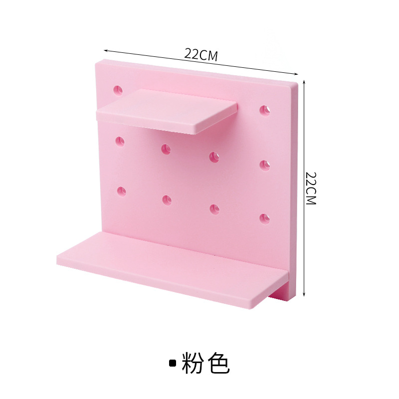 Picture of Casual Plastic Hole Board Set Living Room Kitchen Wall Bedroom Storage Wall Partition Home Wall Hanging Shelf