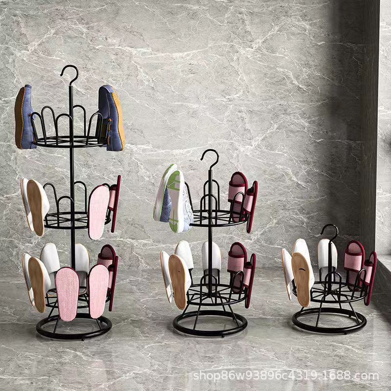Picture of Shoe drying rack outdoor balcony shoe drying rack drying shoes floor rotating slippers hanging rack drying shoes artifact