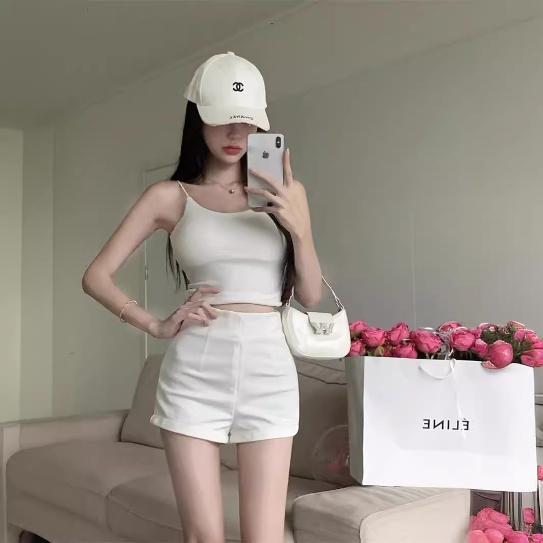 Clearance to pick up the leak ~ black suit shorts women's new high waist base tight hot girls casual slim outer wear hot pants