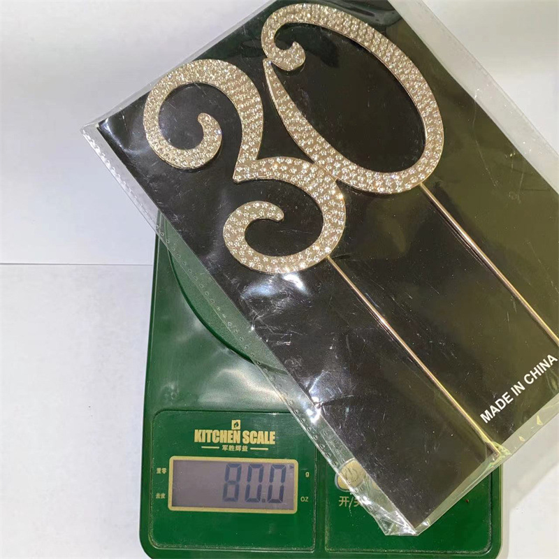 Picture of Wedding cake insert card foreign trade best selling wedding cake accessories large number 50 60 70 90