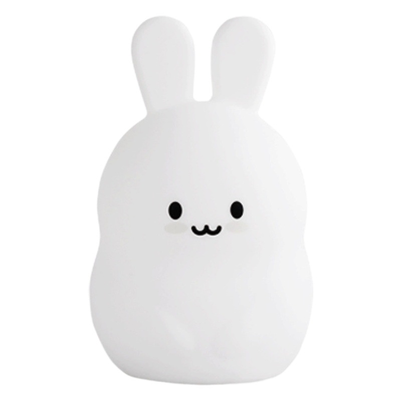 Creative Cute Rabbit Night Light New and Unique Indoor Atmosphere Light Children's Birthday Gift Lamp Pat Color Changing Silicone Lamp