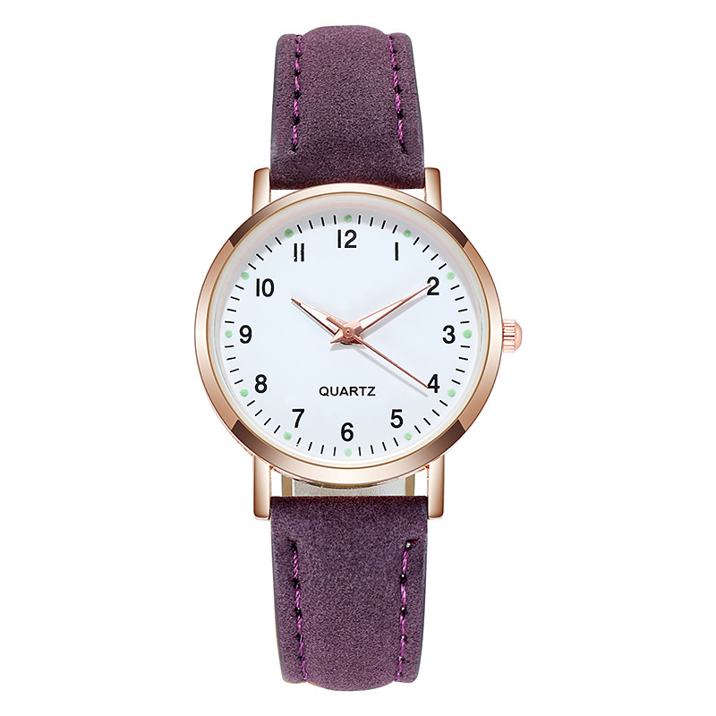 Picture of New Simple Digital Luminous Watch for Men and Women Students Small Fresh Frosted Leather Casual Watch Women's Quartz Watch