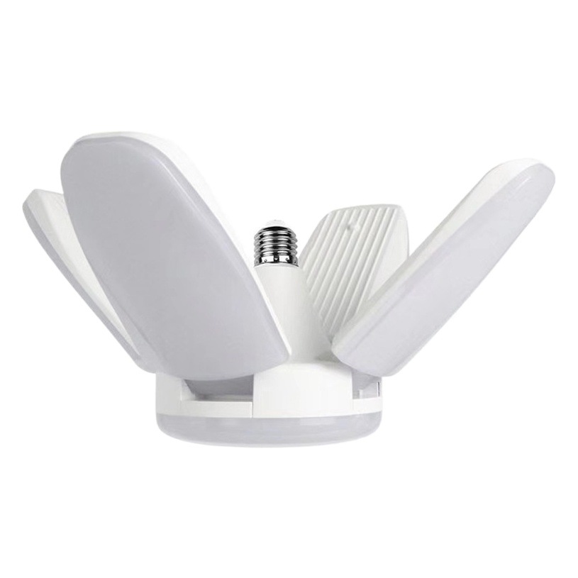 Led Creative Garage Light New Mini Four-Leaf Garage Foldableing Light E27 Screw Super Bright 60W Foldableing Light Eye Protection