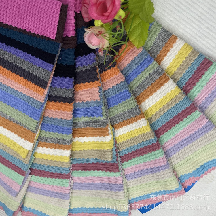 Spot supply knitted rib 260 grams modal rib pit rayon bubble rib sweater fabric