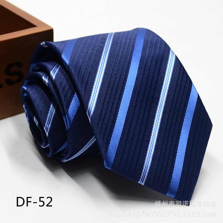 Picture of Tie business formal men's tie polyester yarn Arrow 8cm business tie