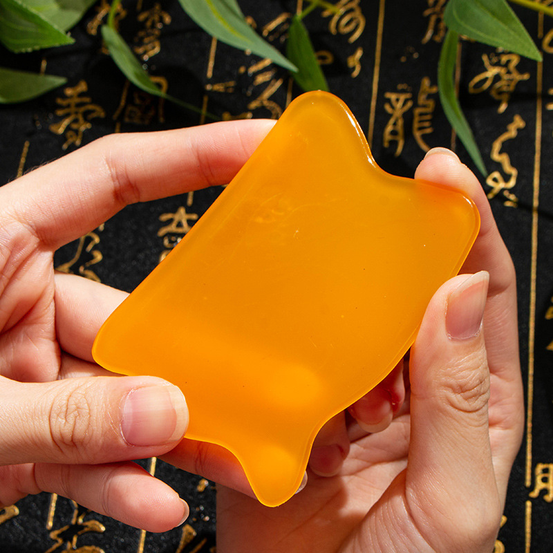 Picture of Wholesale Resin Plastic Massage Scraping Board Square Scraping Piece for Face, Neck and Back Physiotherapy and Beauty Scraping Board
