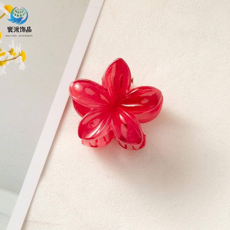 Picture of Cross-border egg flower clip large high-grade gradient Flower hairpin back head updo ponytail shark clip headdress