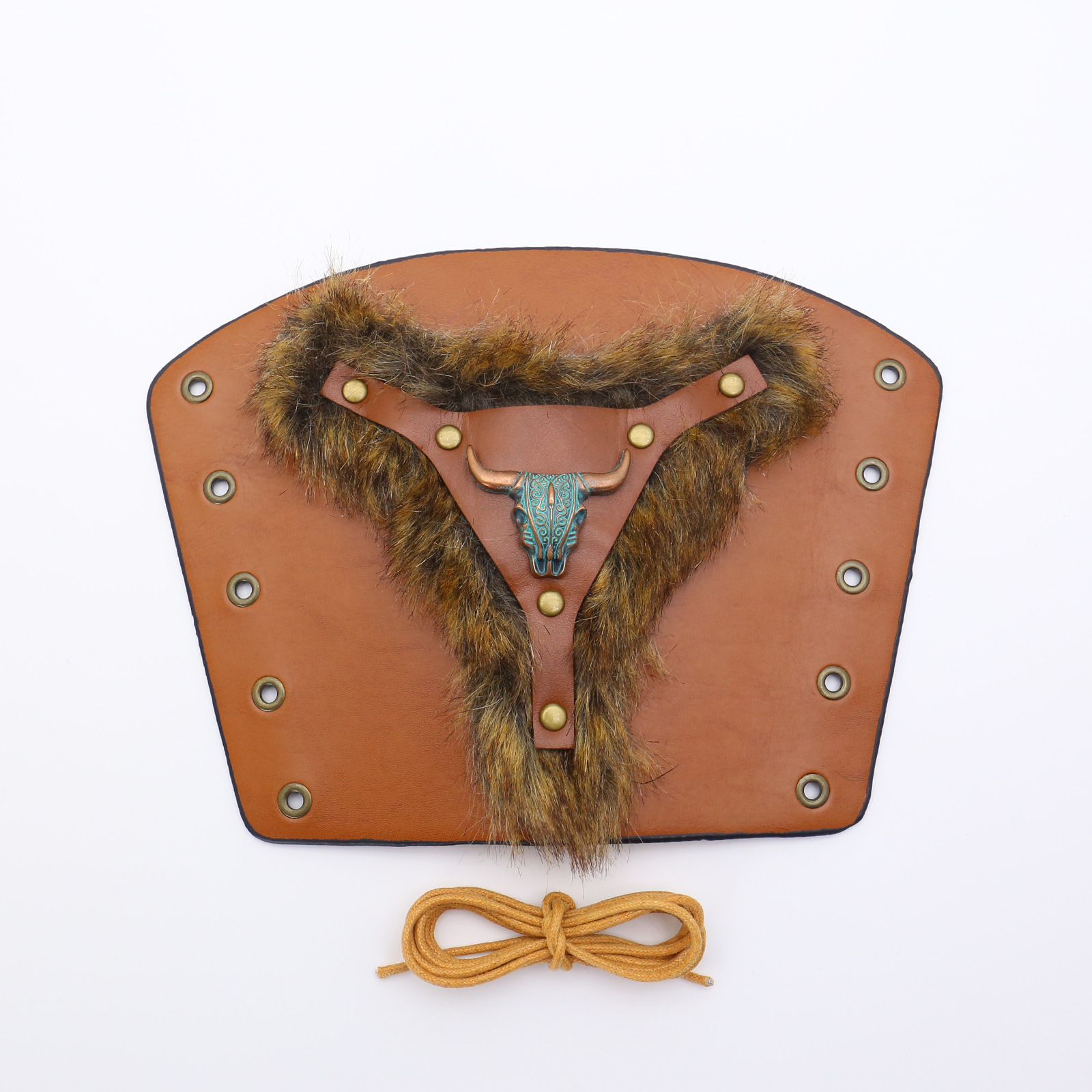 Picture of Cross-border Medieval Men's Leather Bracer Retro Punk Hand Guard Carnival cosplay Costume Accessories Arm Guard
