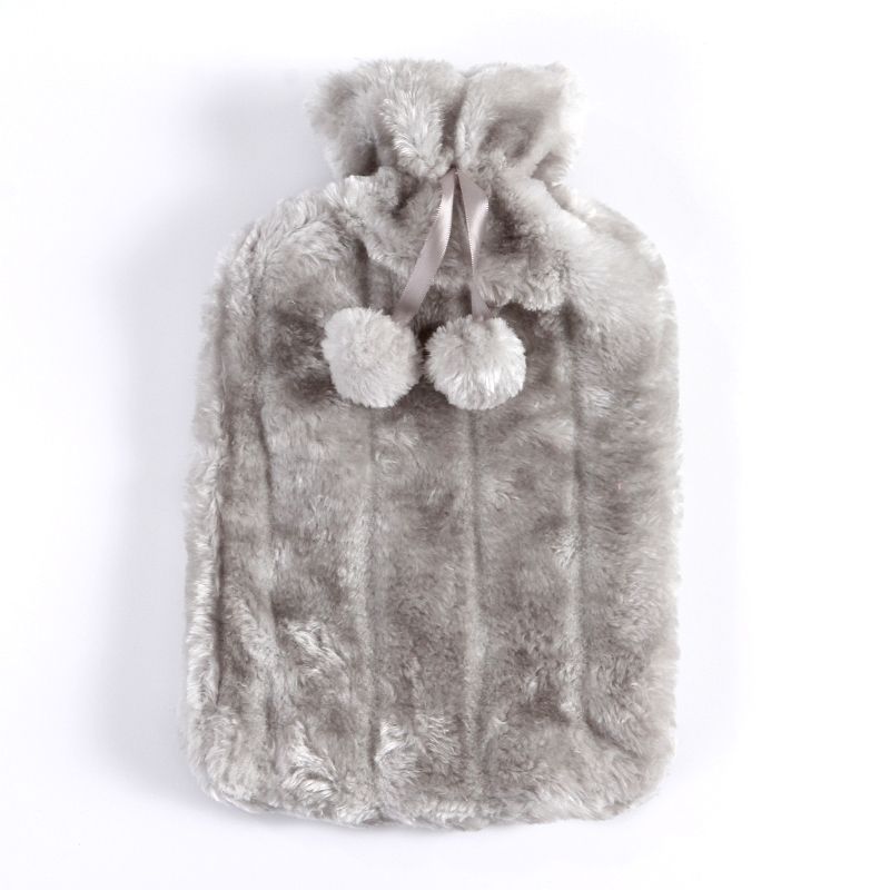 Picture of New Rubber Hot Water Bottle Pvc Hot Water Bottle Plush Cloth Cover Imitation Rabbit Fur Cloth Cover Hand Warmer Hot Water Bottle in Stock