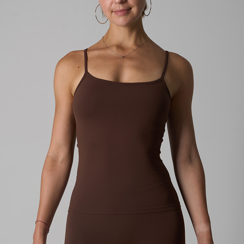 Soft Smooth Seamless Cami Super Soft High Elastic Seamless Sports Vest Home Nude Suspender Women