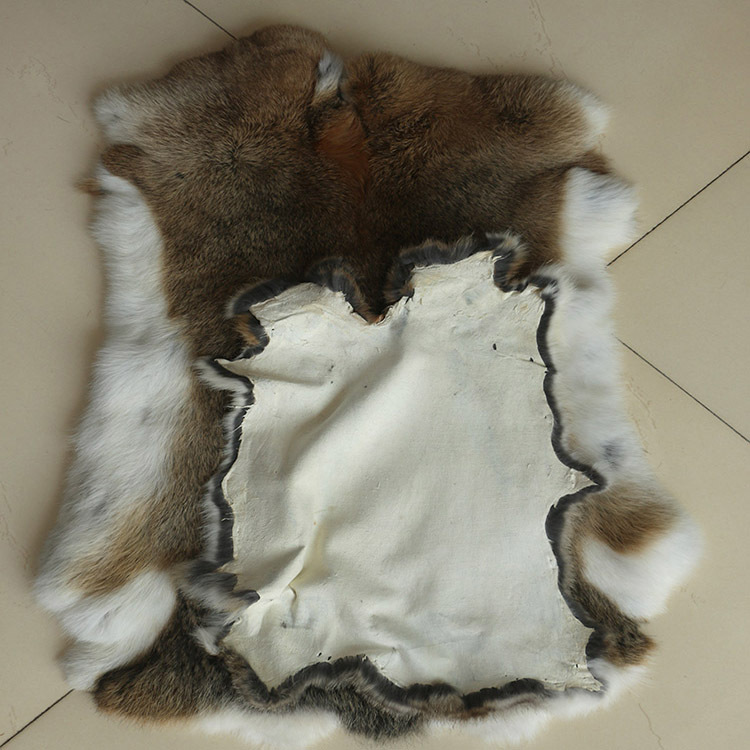 Picture of Extra Large Thick Old Rabbit Skin Rare Color Rabbit Skin Cushion Home Furnishings Decoration with Cooked Rabbit Skin Whole Piece