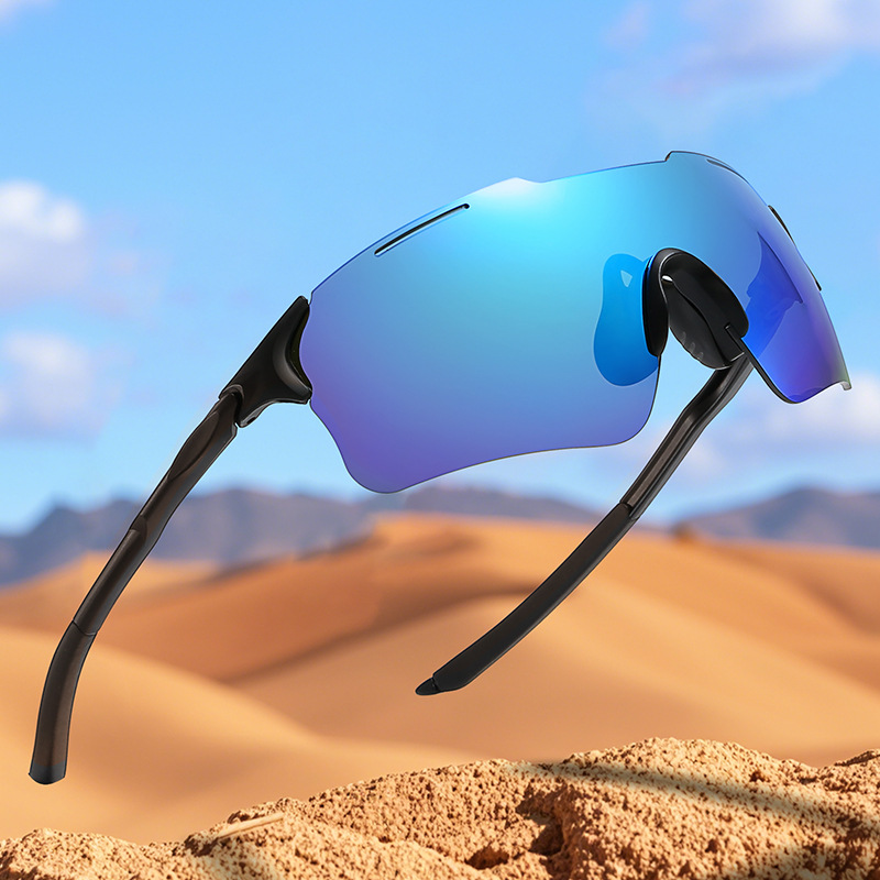 Cross-Border New Style Windproof Cycling Glasses for Men and Women, Cool Real Film Sunglasses, Fashionable Outdoor Sports Sunglasses