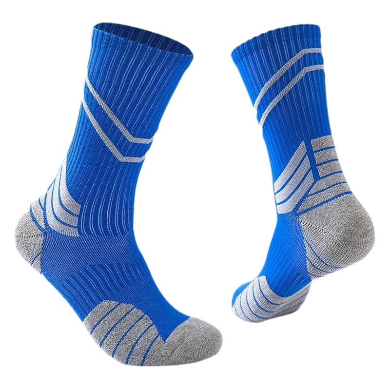 Cross-border Hot Selling Zhuji Socks Non-slip Mid-tube Socks Men's Basketball Socks Breathable Sweat Absorbing Running Socks Towel Bottom Sports Socks