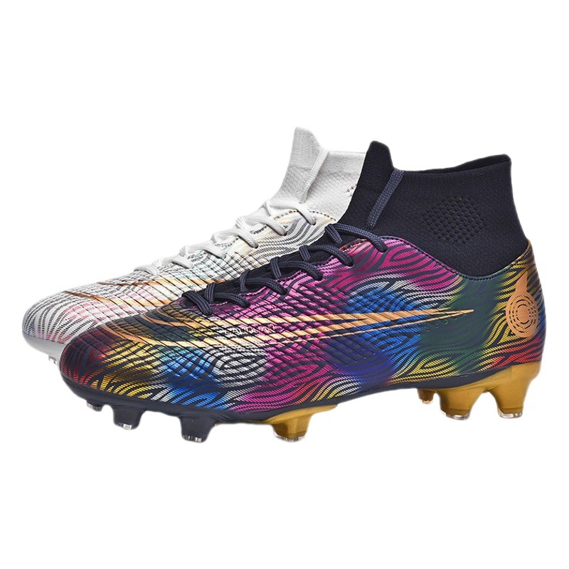 Cross-border wholesale new football shoes for men and women students AG spike CRO Messi TF broken nail professional competition training shoes