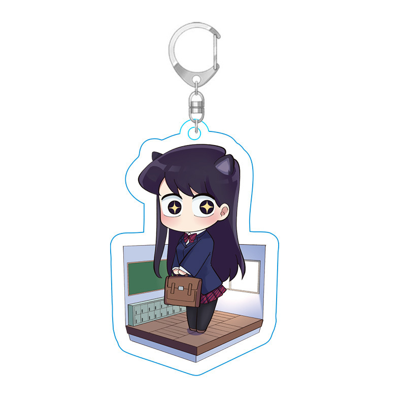 Picture of Ancient students have communication disorders animation surrounding only wild people key chain acrylic key chain hanging