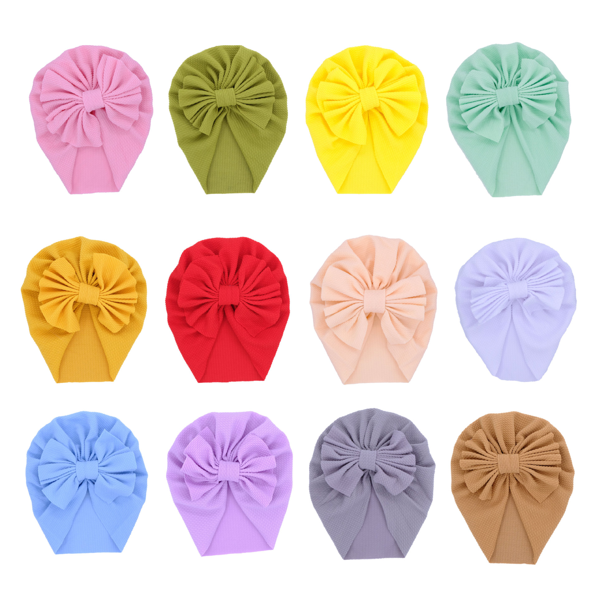F21 New Spring and Autumn Baby Hat European and American Baby Cute Boneless Fetal Hat Newborn Bow Hat